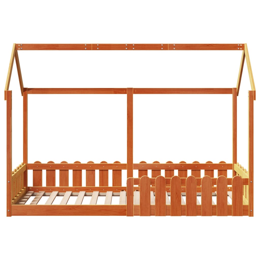 Cadre de lit d'enfants forme de maison sans matelas 80x200 cm - XIOS