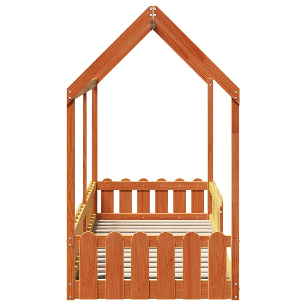 Cadre de lit d'enfants forme de maison sans matelas 80x200 cm - XIOS