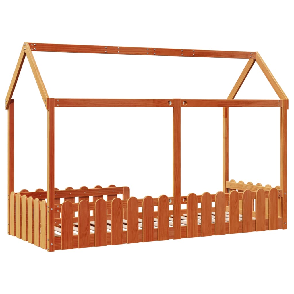 Cadre de lit d'enfants forme de maison sans matelas 80x200 cm - XIOS