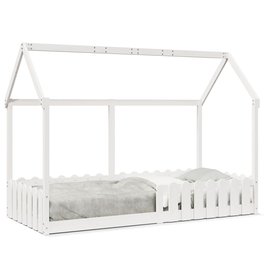 Cadre de lit d'enfants forme de maison sans matelas 90x190 cm - XIOS