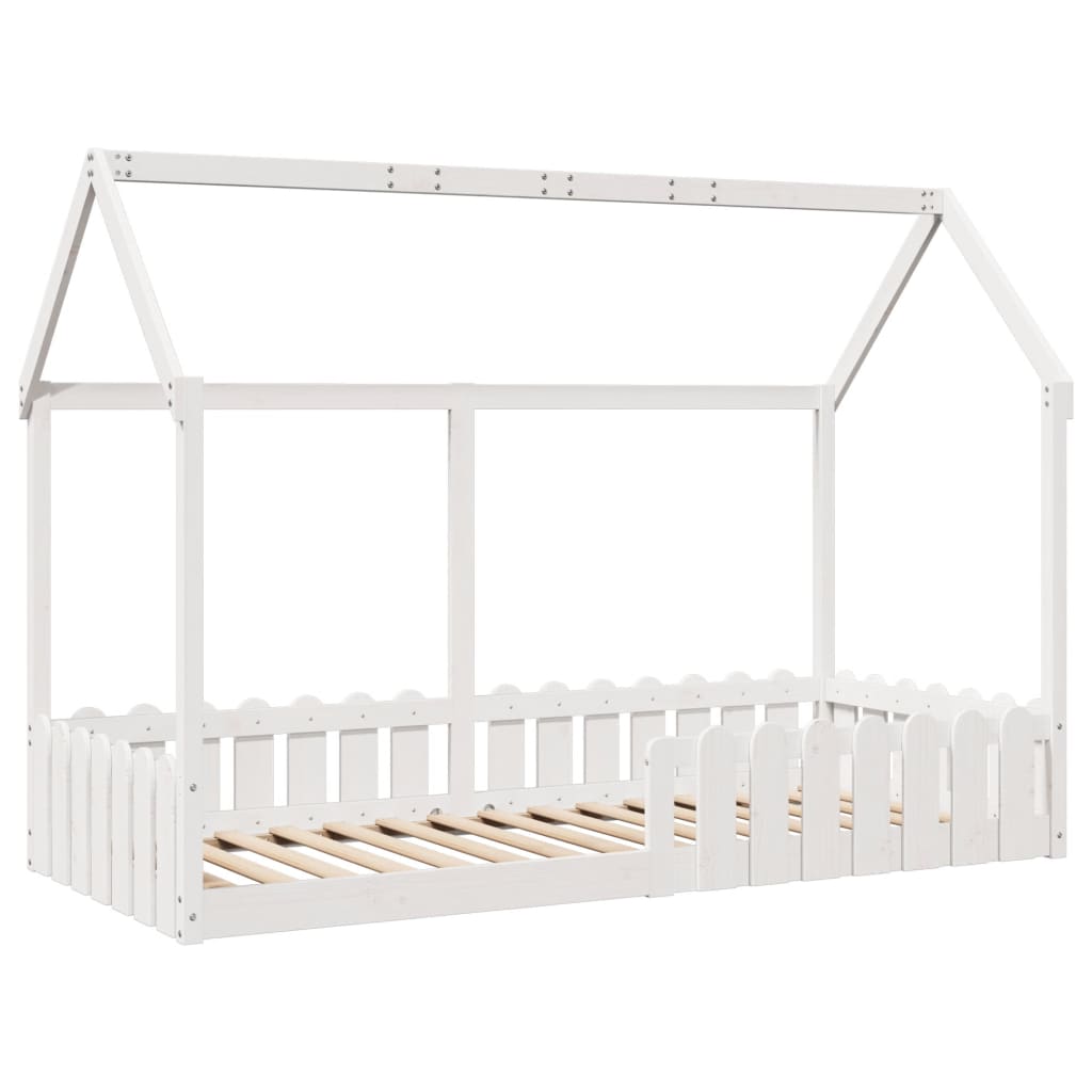 Cadre de lit d'enfants forme de maison sans matelas 90x190 cm - XIOS