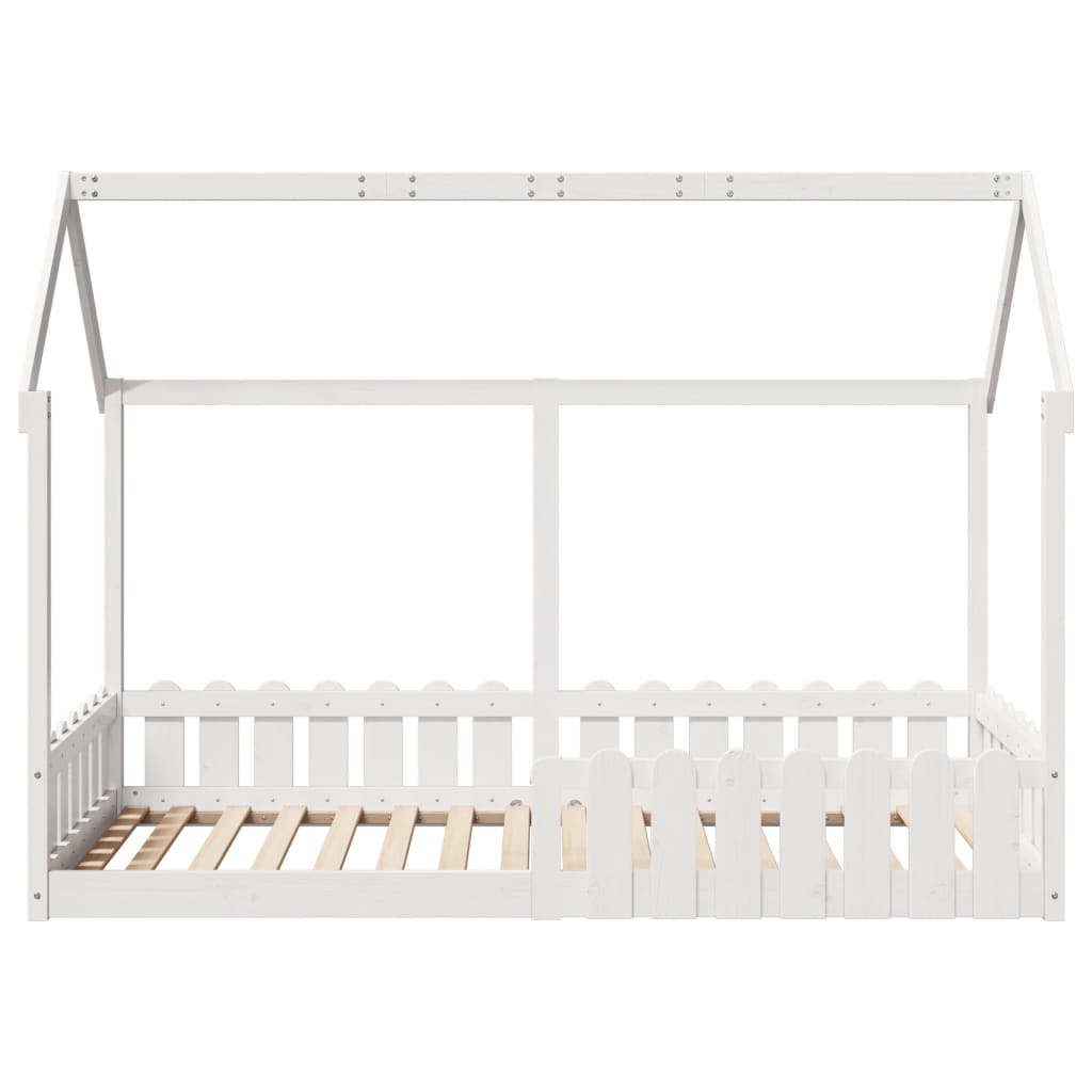 Cadre de lit d'enfants forme de maison sans matelas 90x190 cm - XIOS