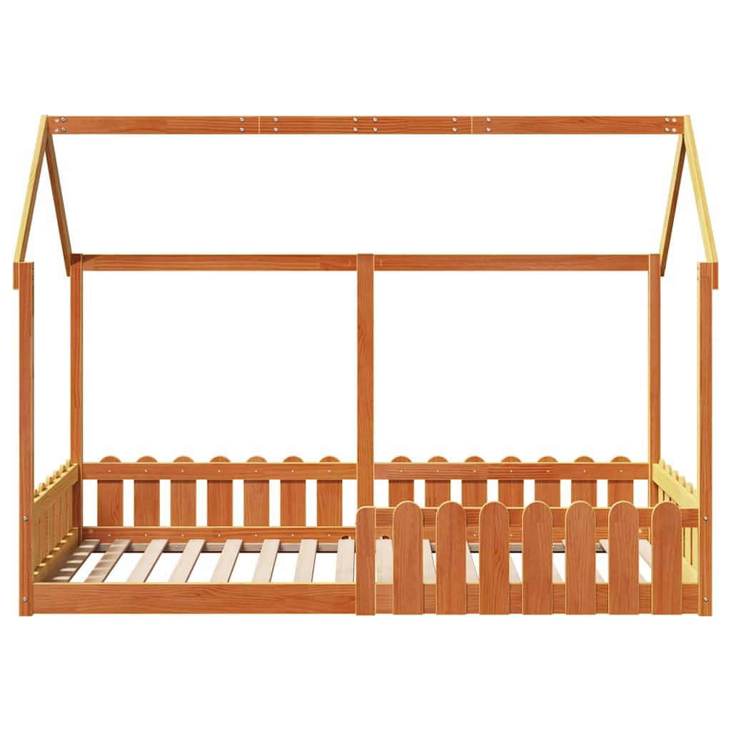 Cadre de lit d'enfants forme de maison sans matelas 90x190 cm - XIOS