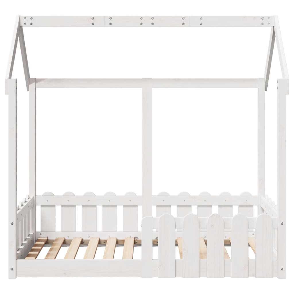 Cadre de lit d'enfants forme de maison sans matelas 70x140 cm - XIOS