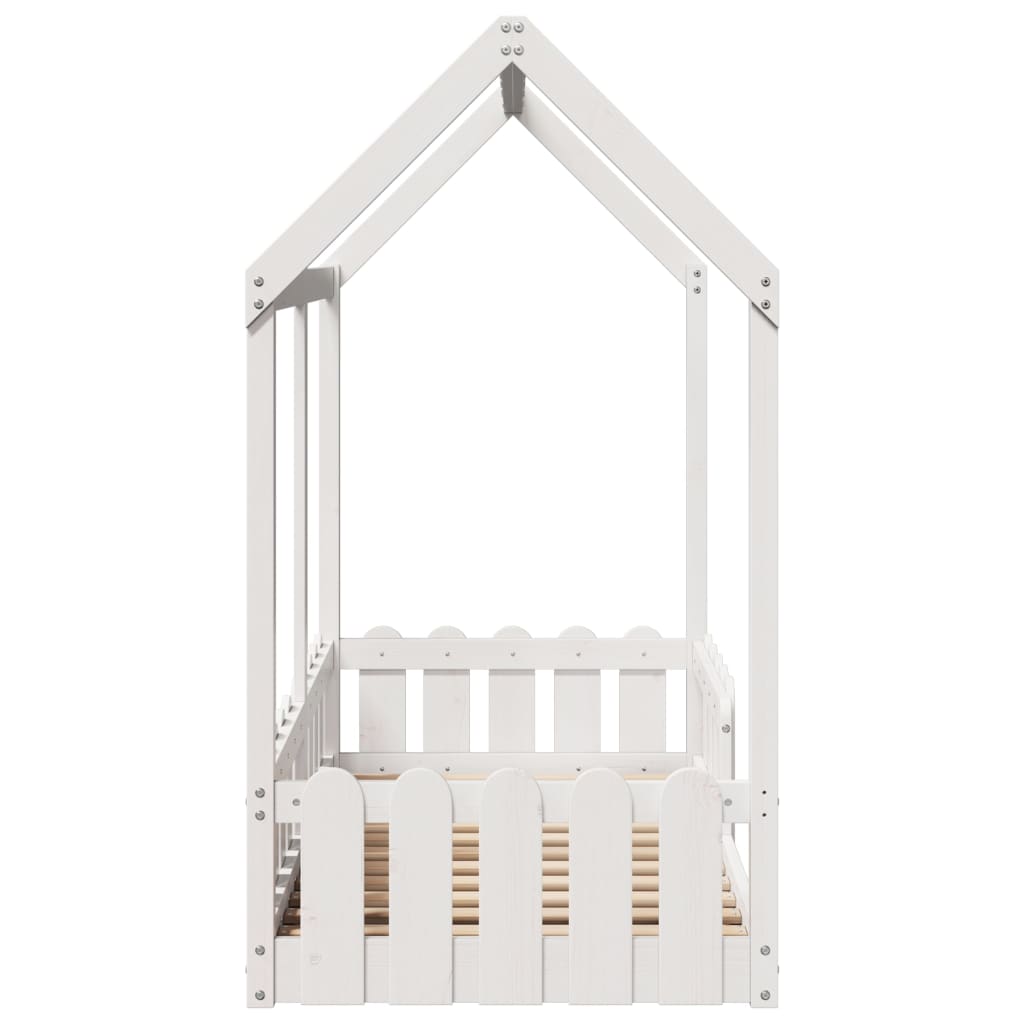 Cadre de lit d'enfants forme de maison sans matelas 70x140 cm - XIOS