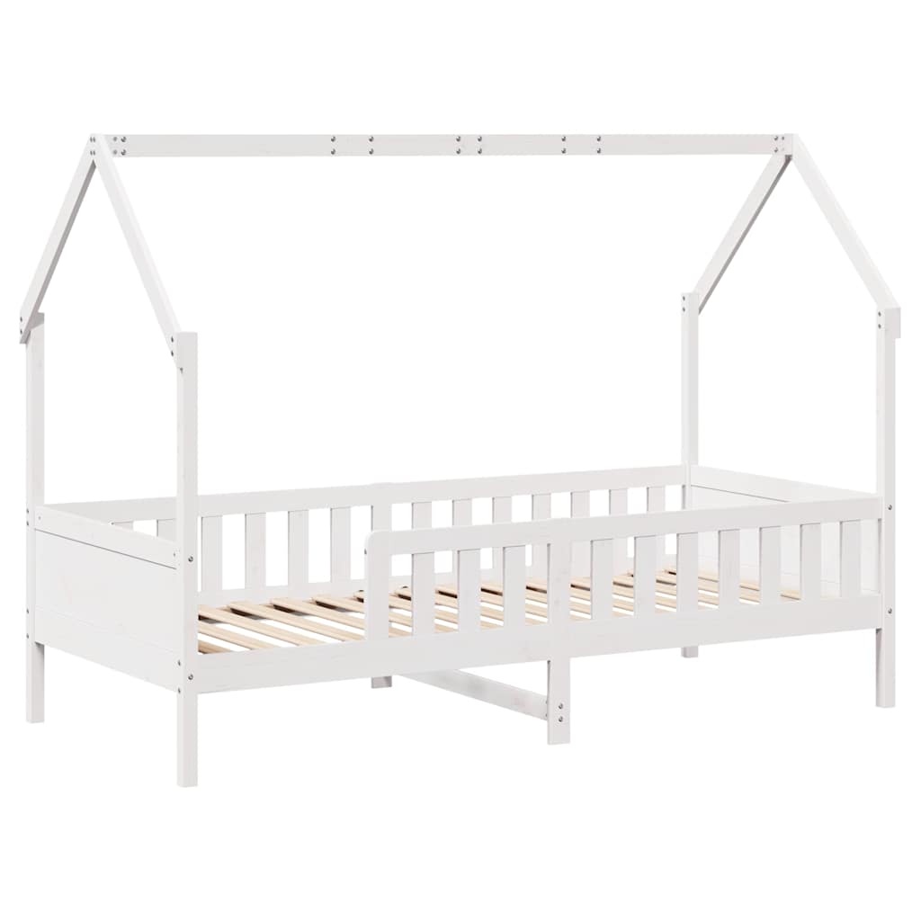 Cadre de lit d'enfants forme de maison sans matelas pin - XIOS