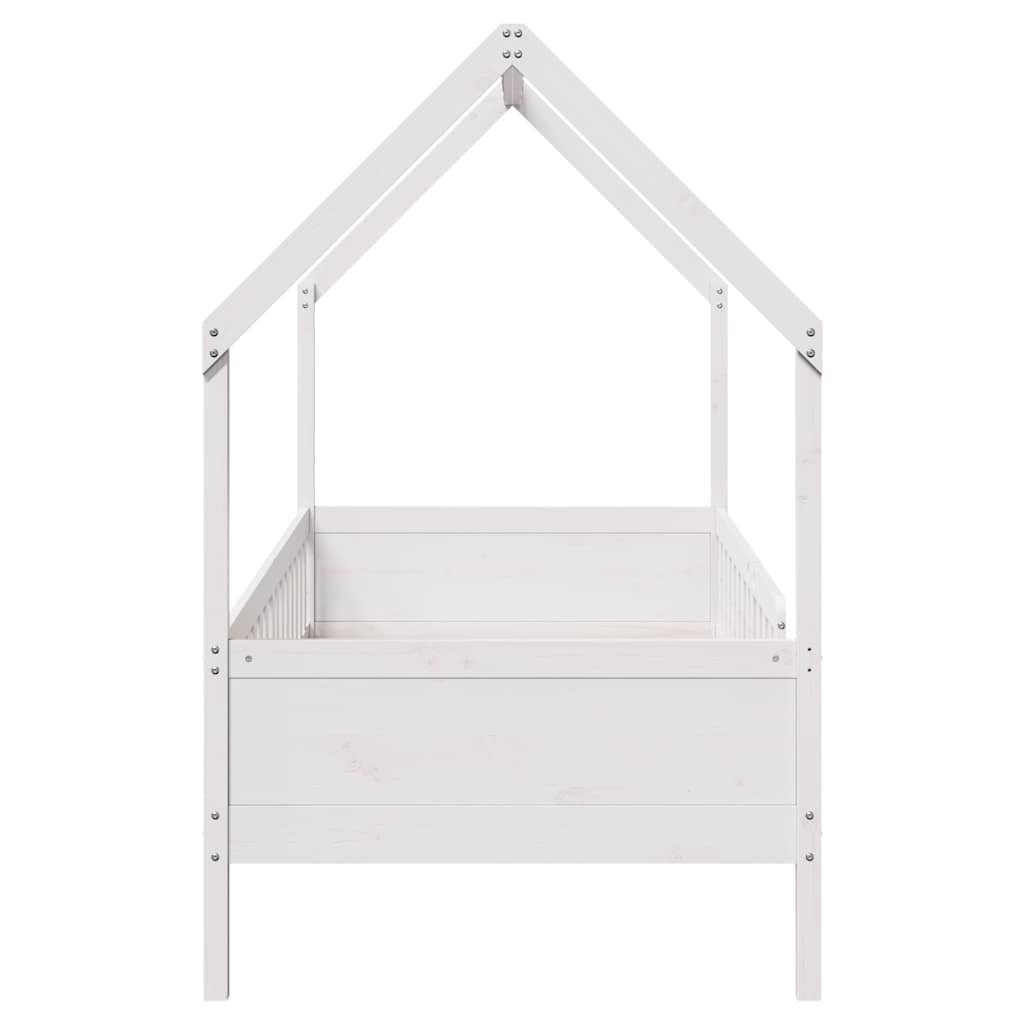 Cadre de lit d'enfants forme de maison sans matelas pin - XIOS