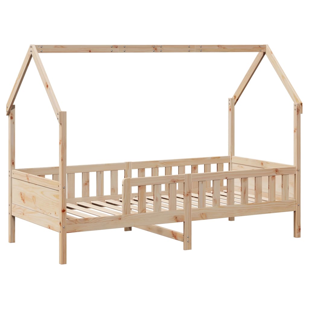 Cadre de lit d'enfants forme de maison sans matelas pin - XIOS