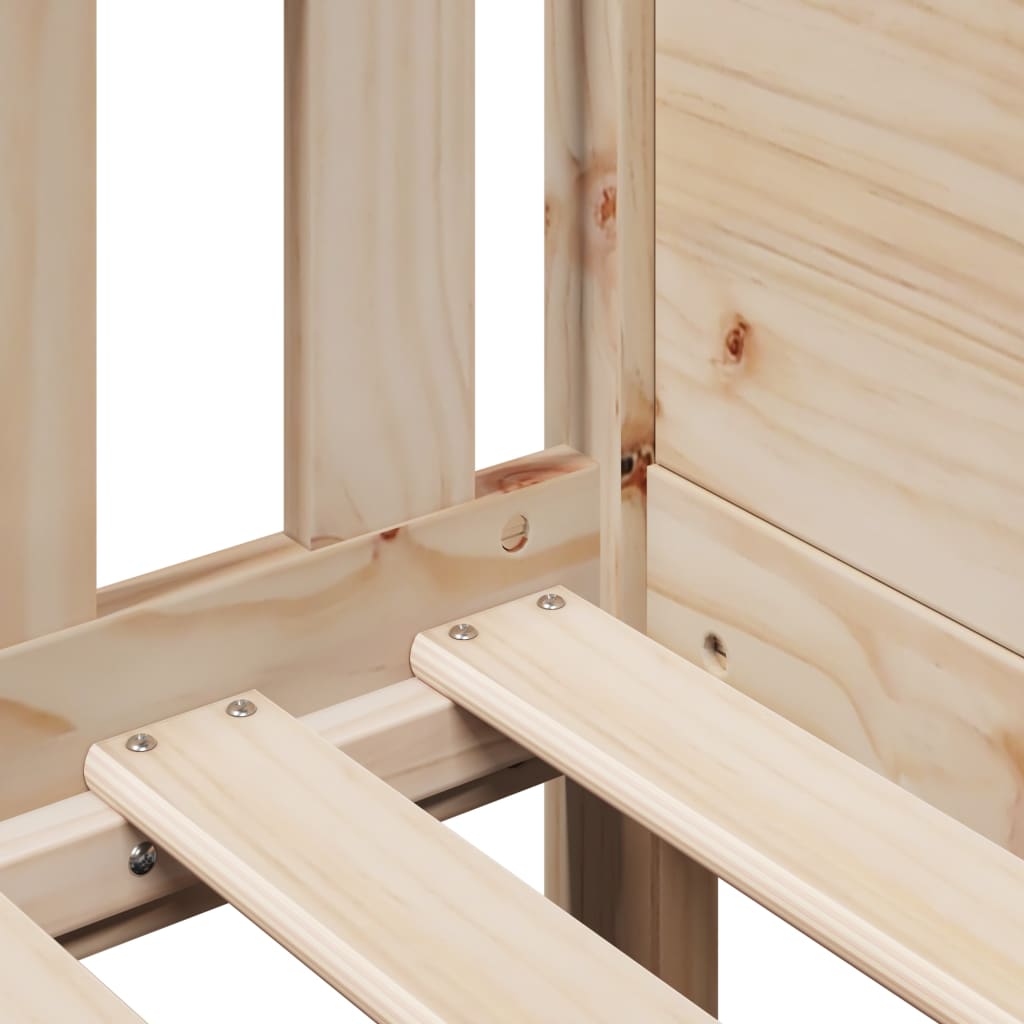 Cadre de lit d'enfants forme de maison sans matelas pin - XIOS