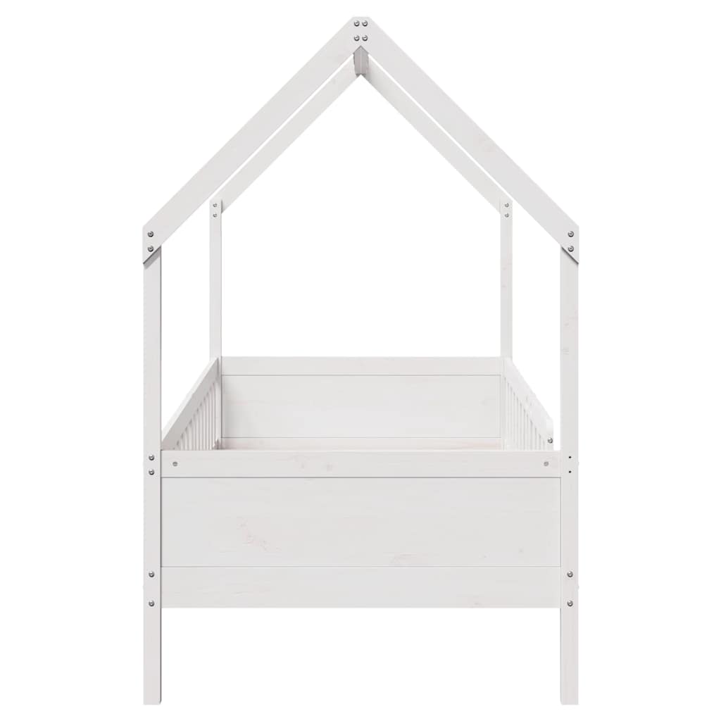 Cadre de lit d'enfants forme de maison sans matelas pin - XIOS
