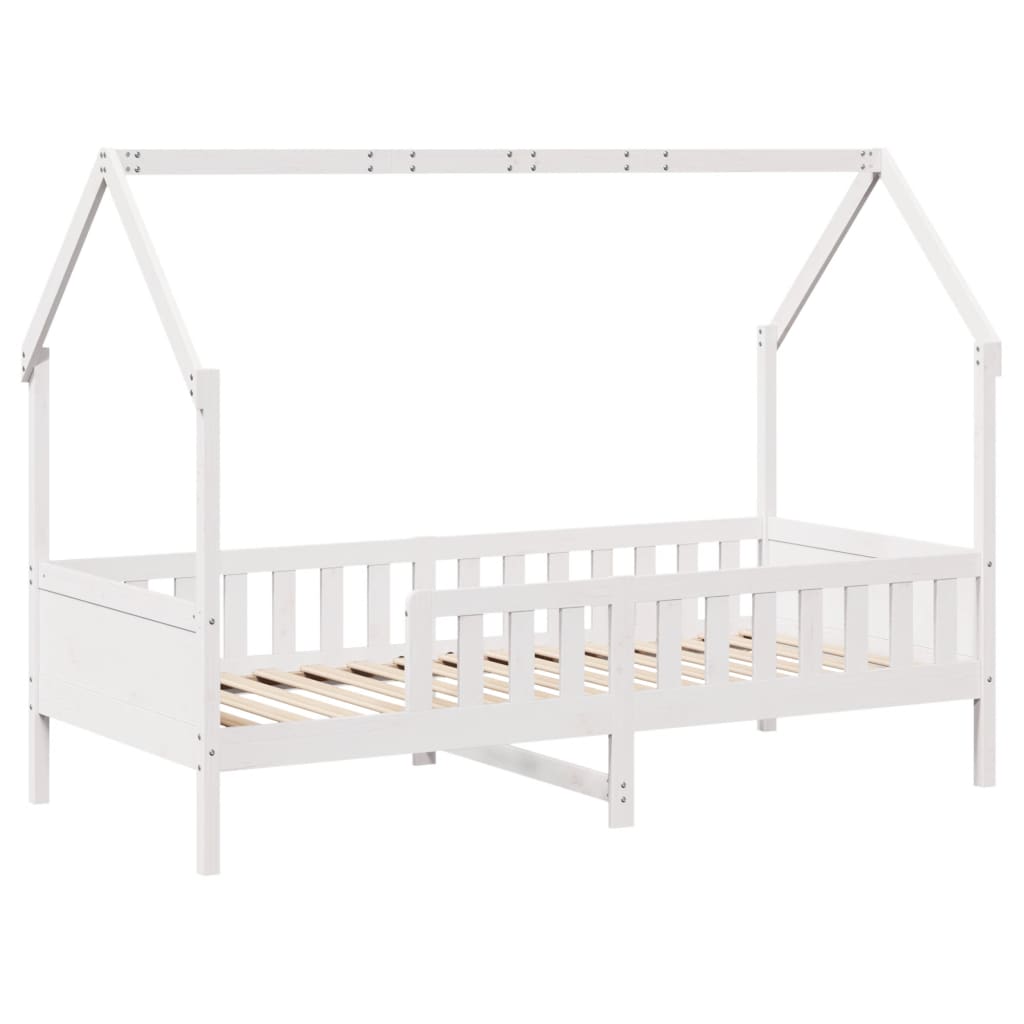 Cadre de lit d'enfants forme de maison sans matelas pin - XIOS