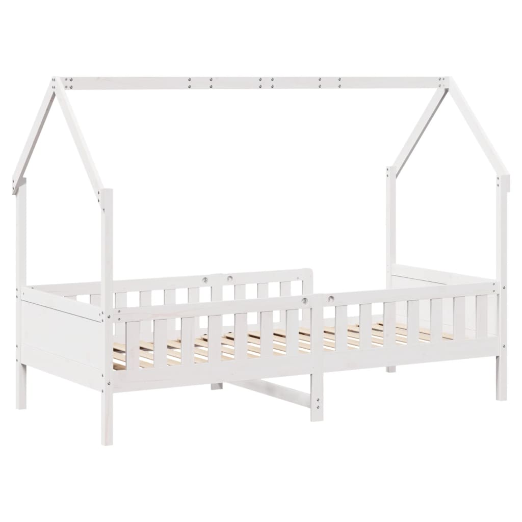Cadre de lit d'enfants forme de maison sans matelas pin - XIOS