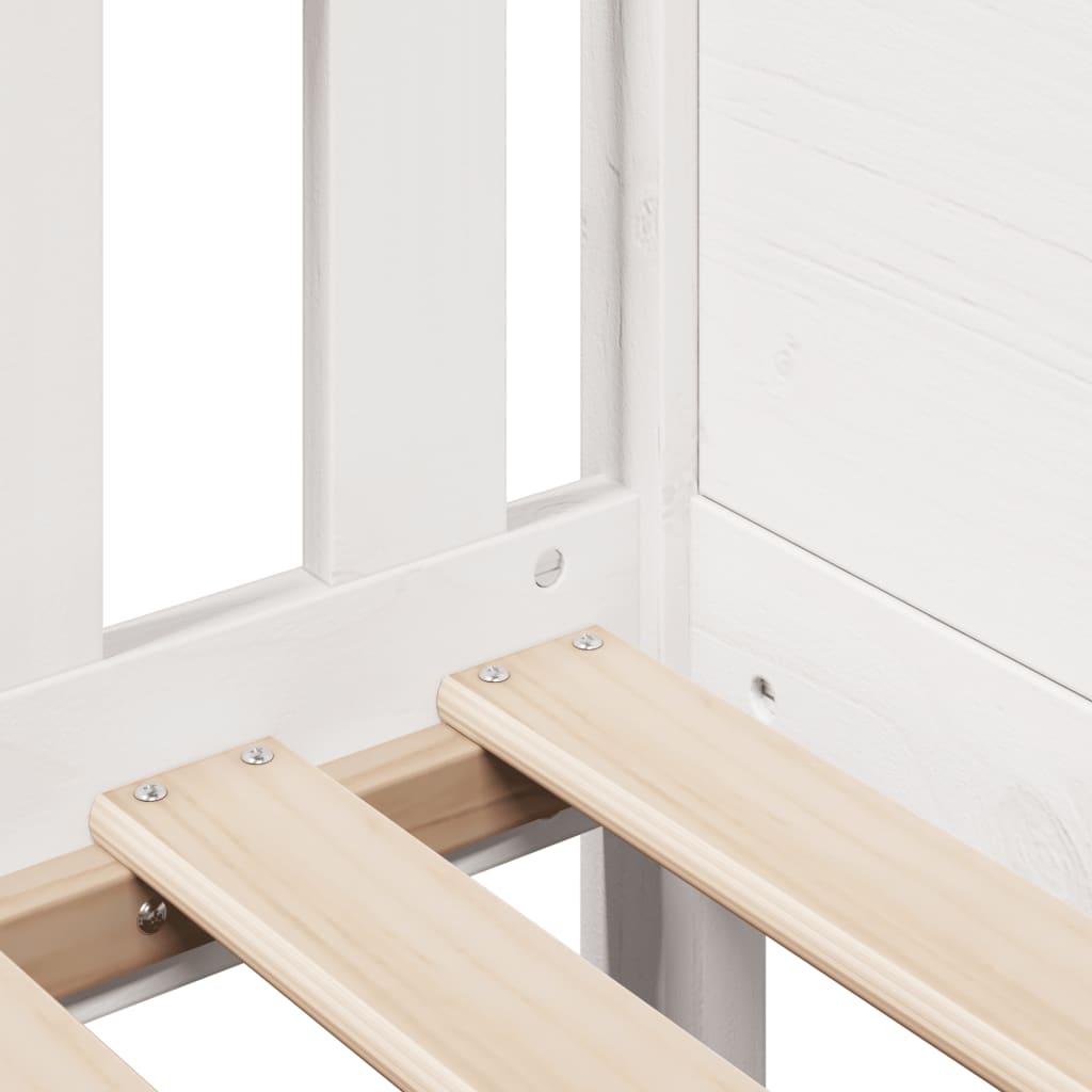 Cadre de lit d'enfants forme de maison sans matelas pin - XIOS