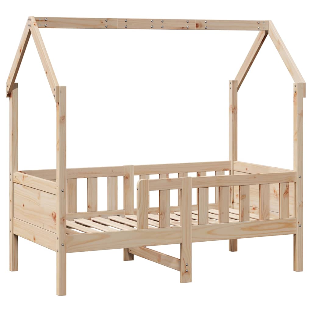 Cadre de lit d'enfants forme de maison sans matelas pin - XIOS