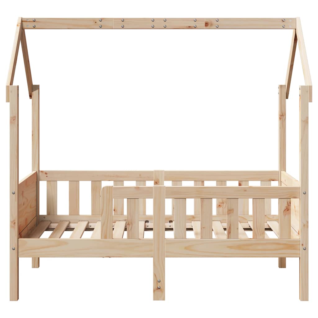 Cadre de lit d'enfants forme de maison sans matelas pin - XIOS
