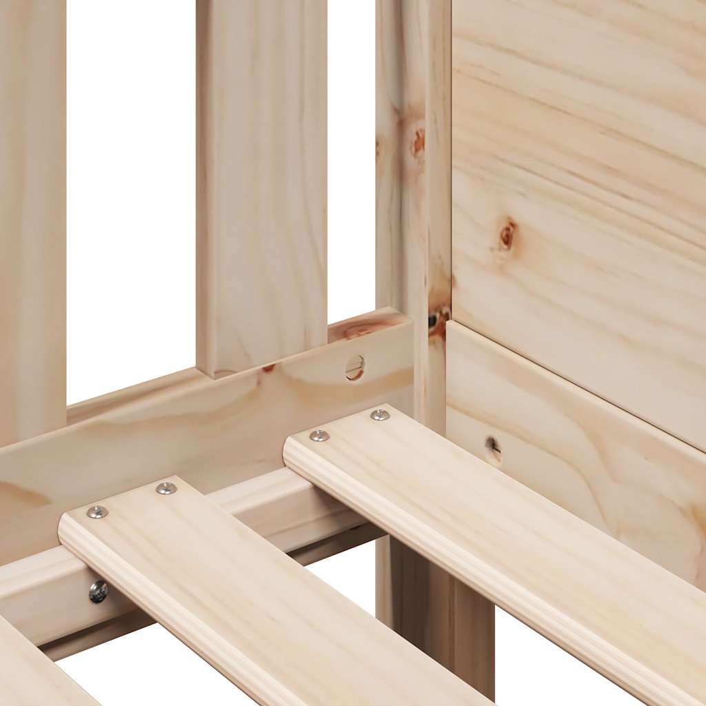 Cadre de lit d'enfants forme de maison sans matelas pin - XIOS