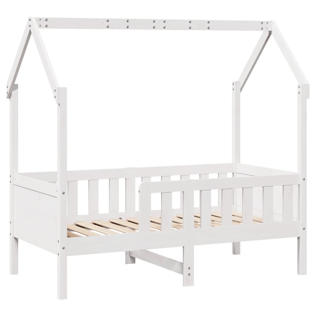Cadre de lit d'enfants forme de maison sans matelas pin - XIOS