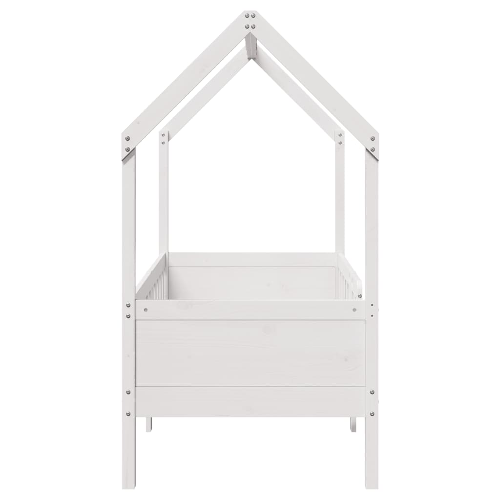 Cadre de lit d'enfants forme de maison sans matelas pin - XIOS