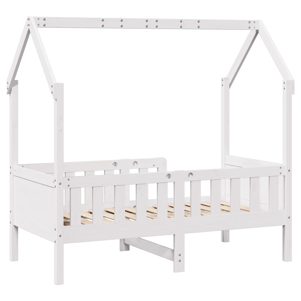 Cadre de lit d'enfants forme de maison sans matelas pin - XIOS
