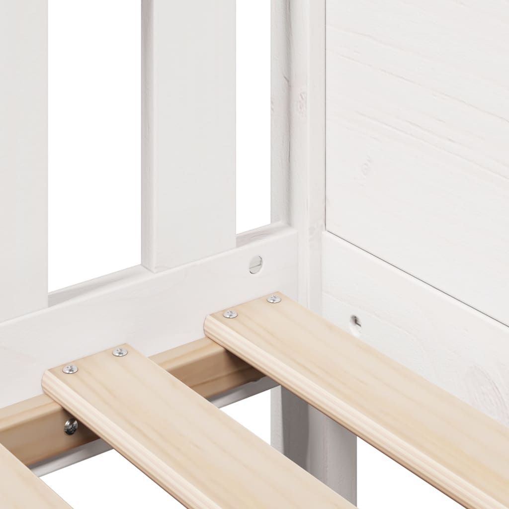 Cadre de lit d'enfants forme de maison sans matelas pin - XIOS