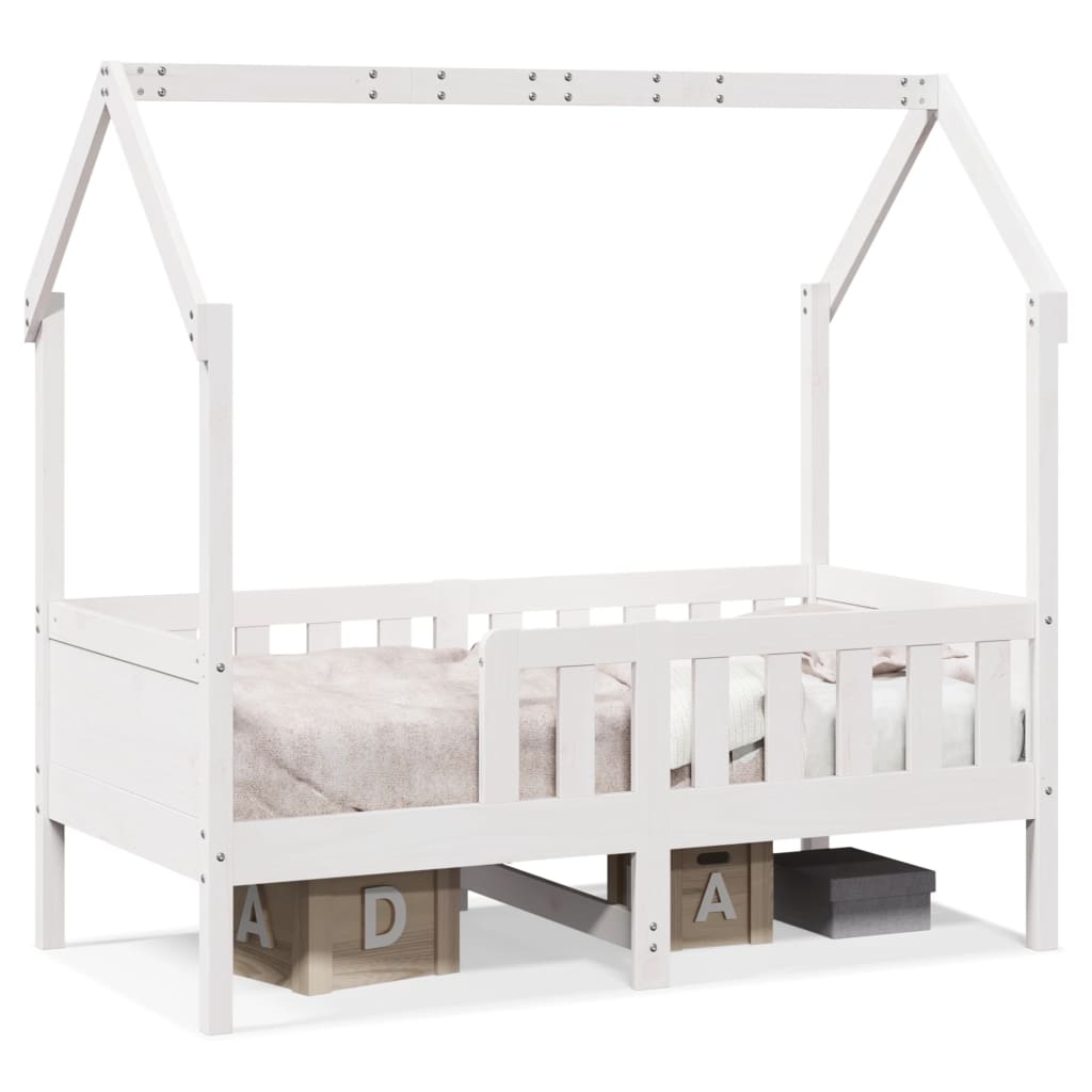 Cadre de lit d'enfants forme de maison sans matelas pin - XIOS
