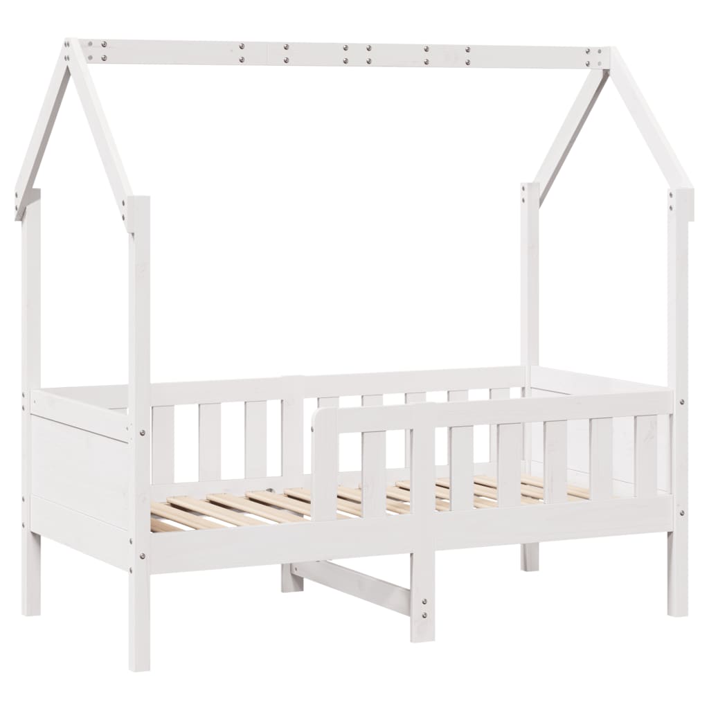 Cadre de lit d'enfants forme de maison sans matelas pin - XIOS