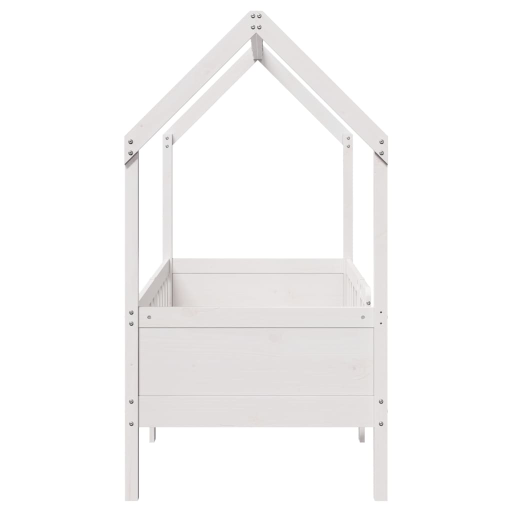 Cadre de lit d'enfants forme de maison sans matelas pin - XIOS