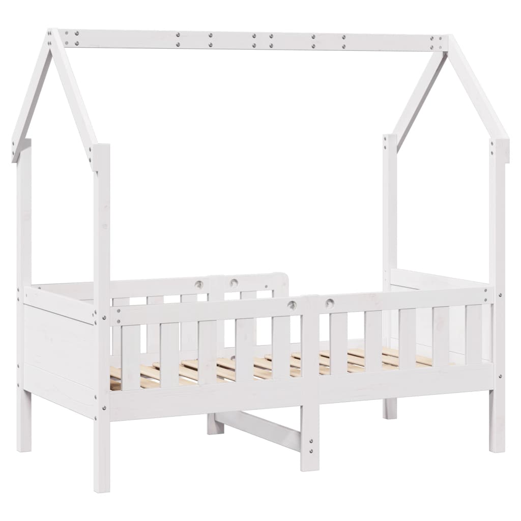Cadre de lit d'enfants forme de maison sans matelas pin - XIOS