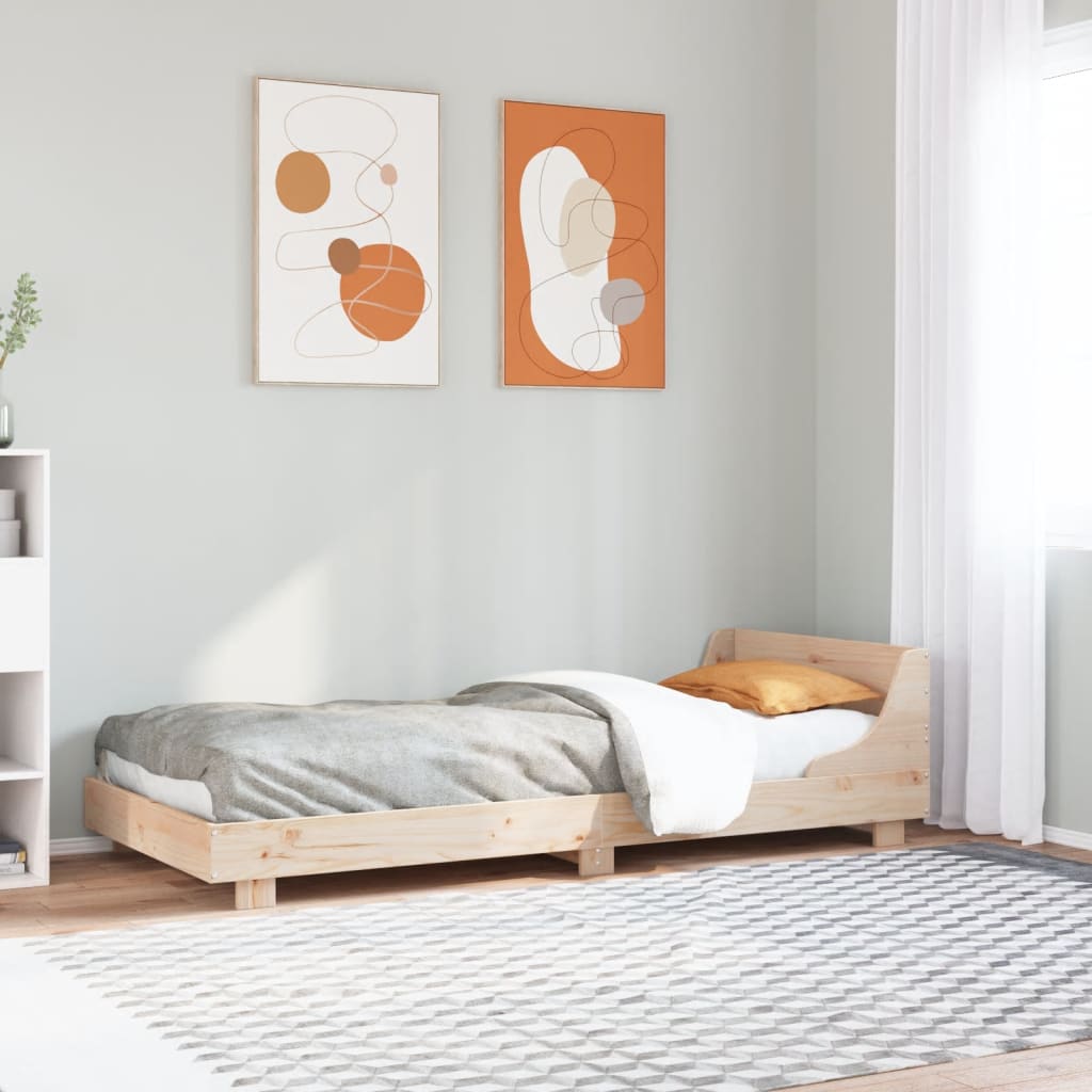 Cadre de lit sans matelas 90x190 cm bois de pin massif - XIOS
