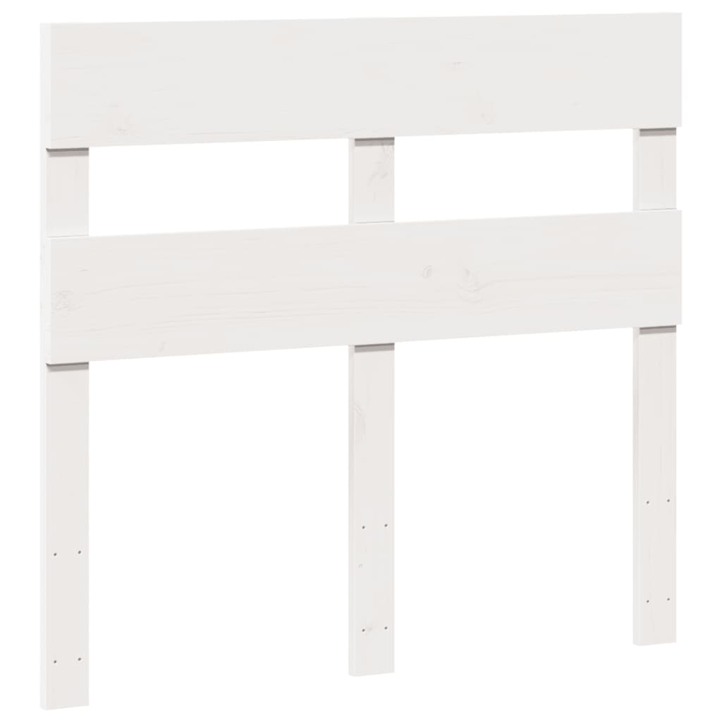 Cadre de lit sans matelas blanc 75x190 cm bois de pin massif - XIOS