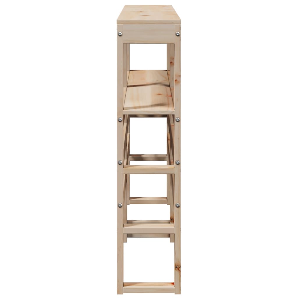 Tête de lit avec étagères 150 cm bois massif de pin - XIOS