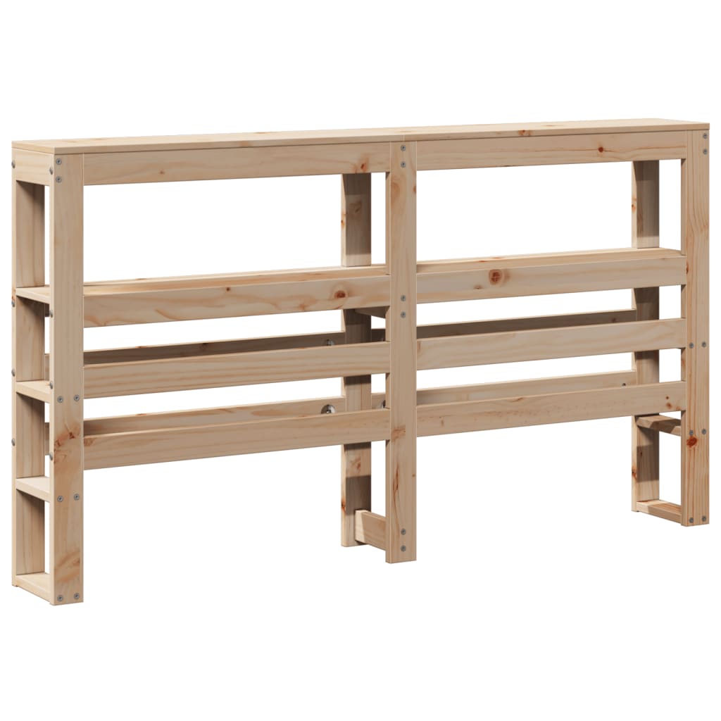Tête de lit avec étagères 120 cm bois massif de pin - XIOS