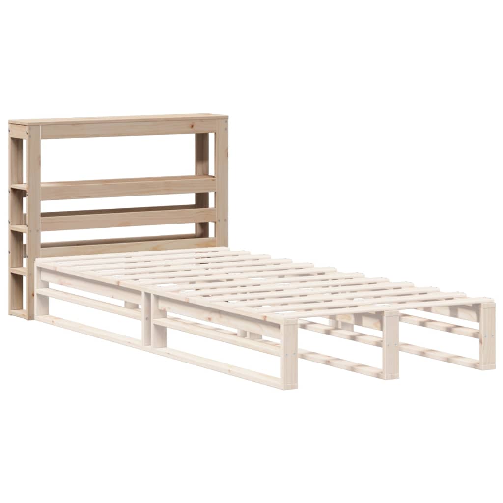 Tête de lit avec étagères 90 cm bois massif de pin - XIOS