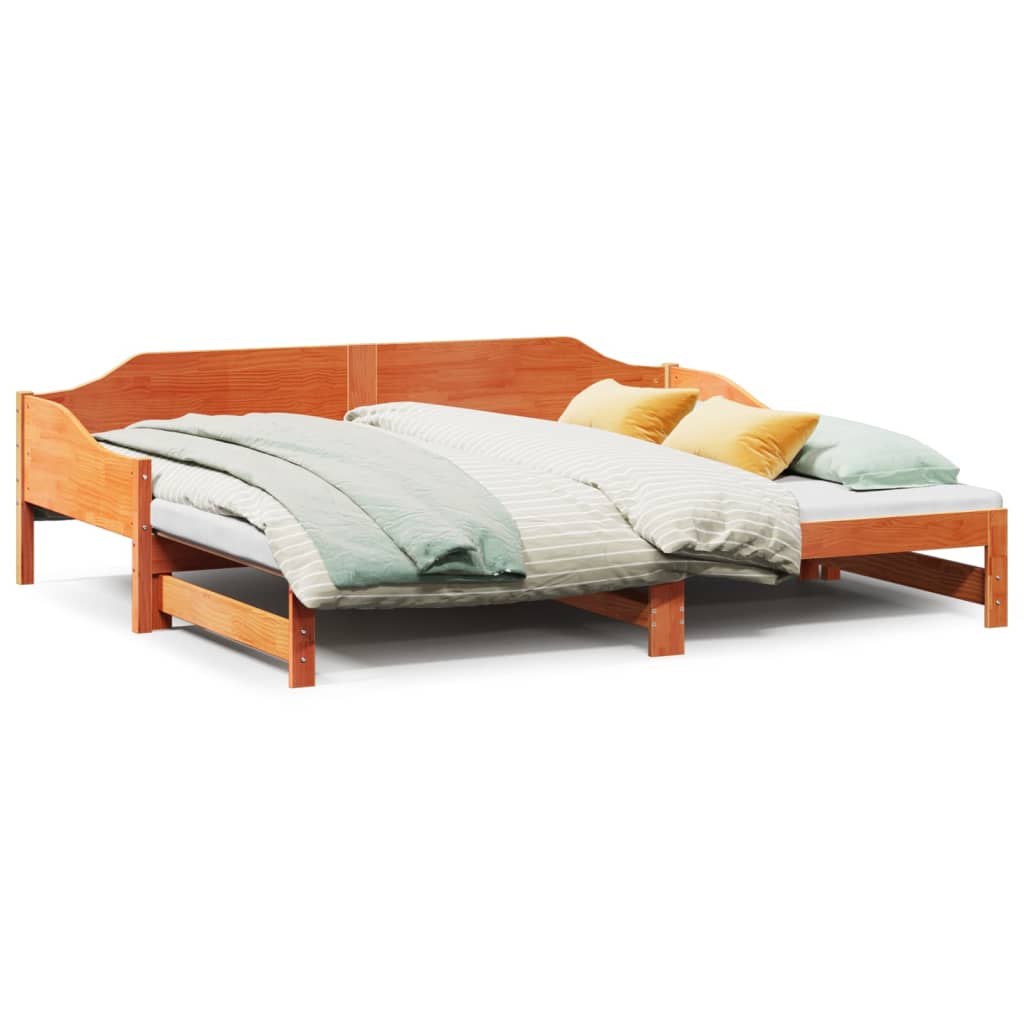 Lit de jour et lit gigogne sans matelas 90x200 cm bois massif - XIOS