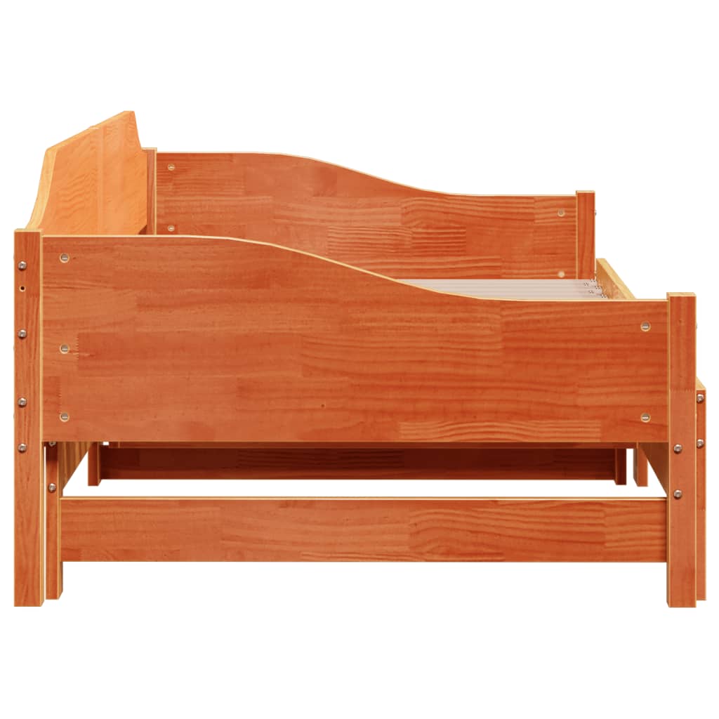 Lit de jour et lit gigogne sans matelas 90x200 cm bois massif - XIOS