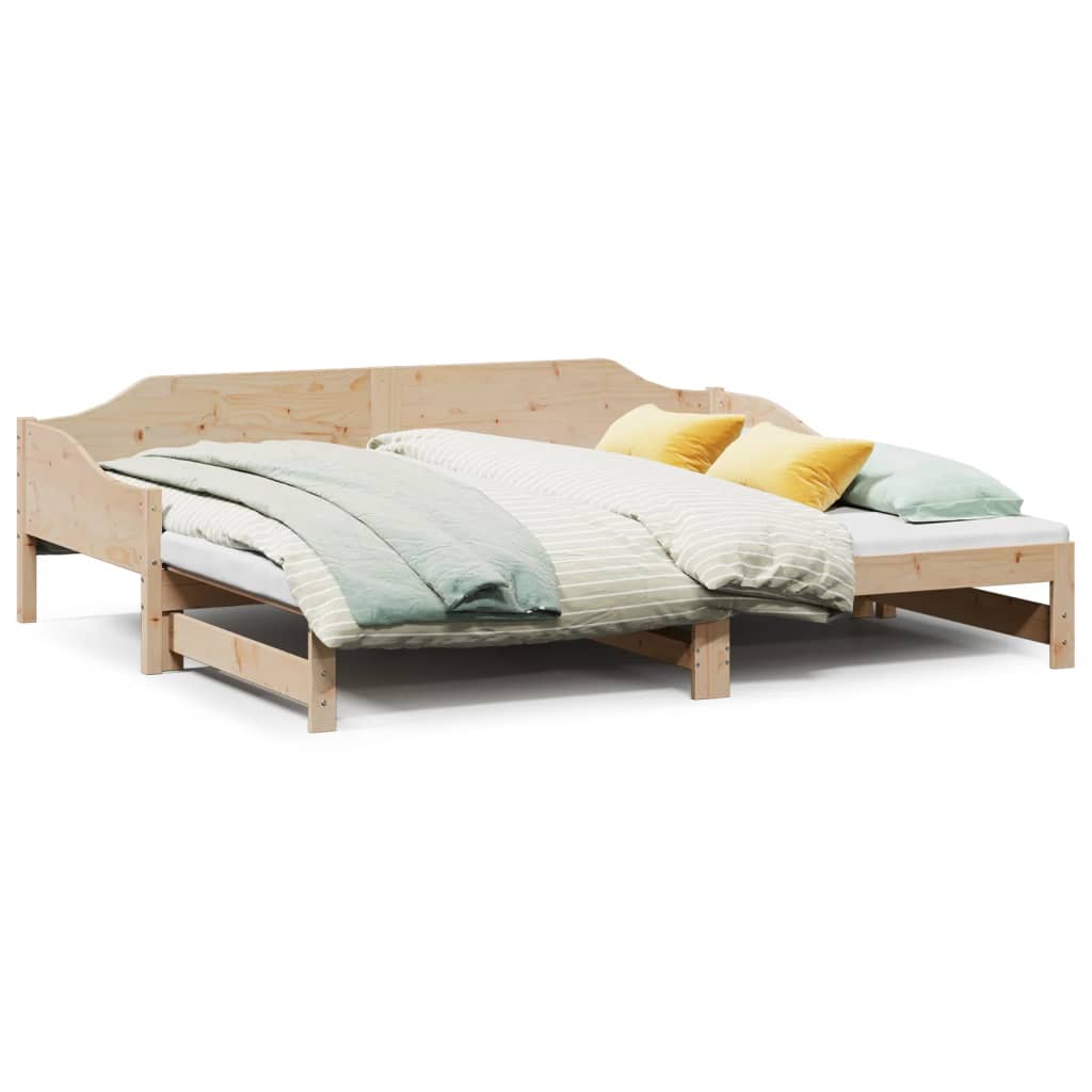 Lit de jour et lit gigogne sans matelas 90x190 cm bois massif - XIOS