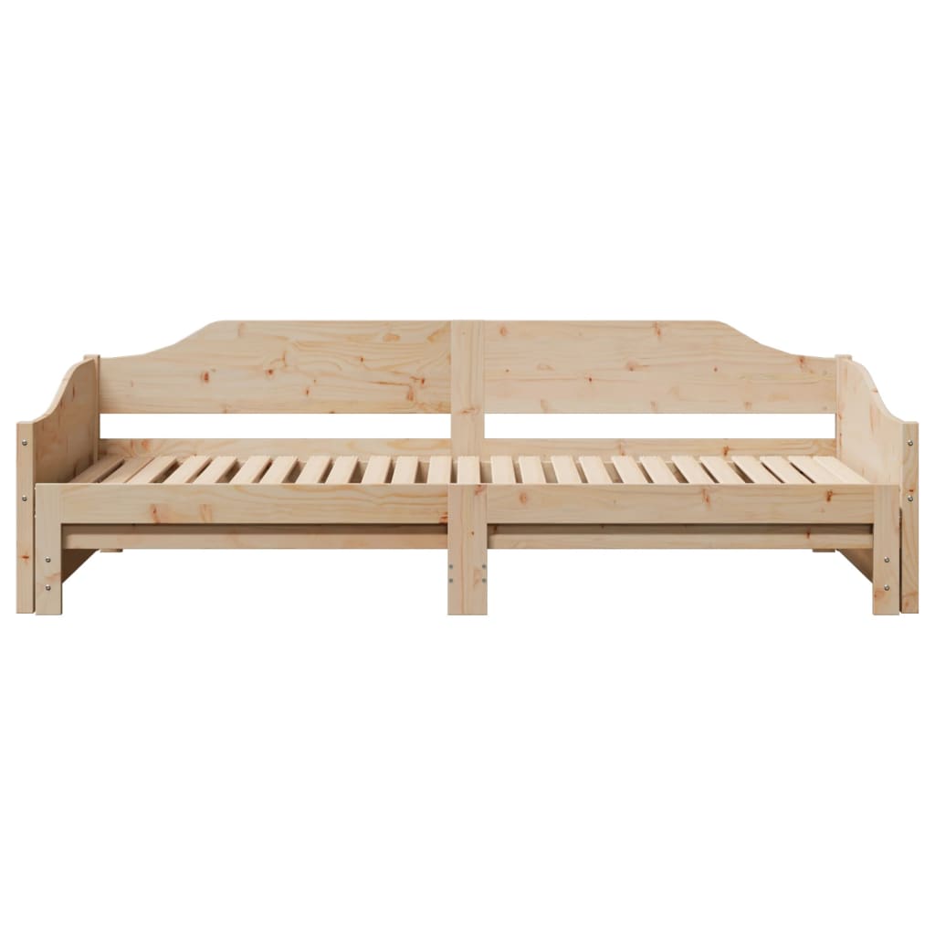 Lit de jour et lit gigogne sans matelas 90x190 cm bois massif - XIOS