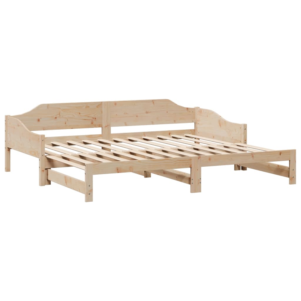 Lit de jour et lit gigogne sans matelas 90x190 cm bois massif - XIOS