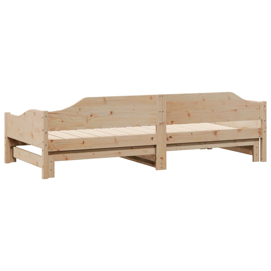 Lit de jour et lit gigogne sans matelas 90x190 cm bois massif - XIOS
