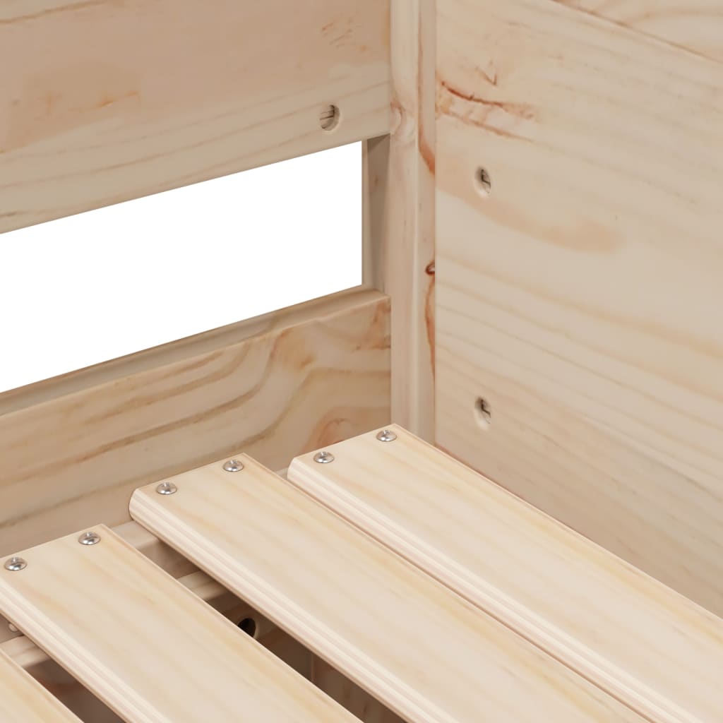 Lit de jour et lit gigogne sans matelas 90x190 cm bois massif - XIOS