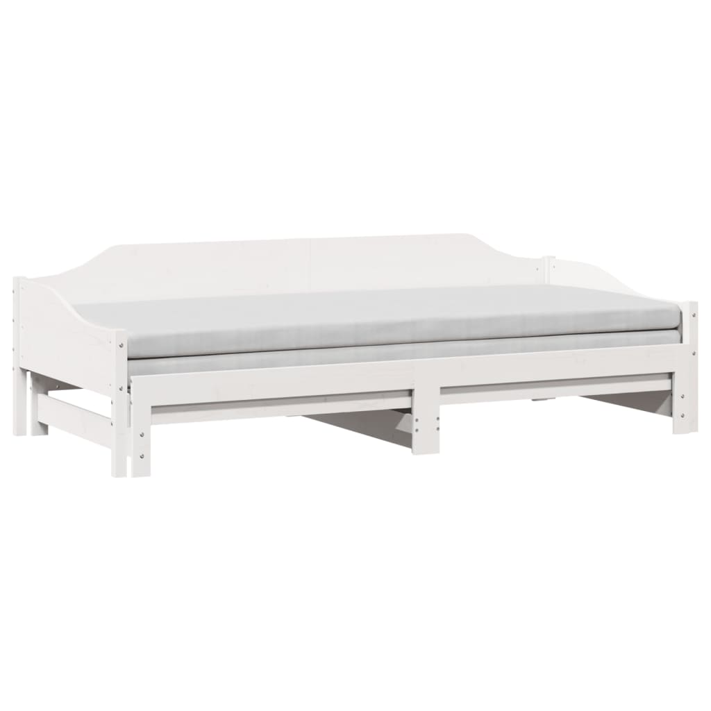 Lit de jour et lit gigogne sans matelas 90x190 cm bois massif - XIOS