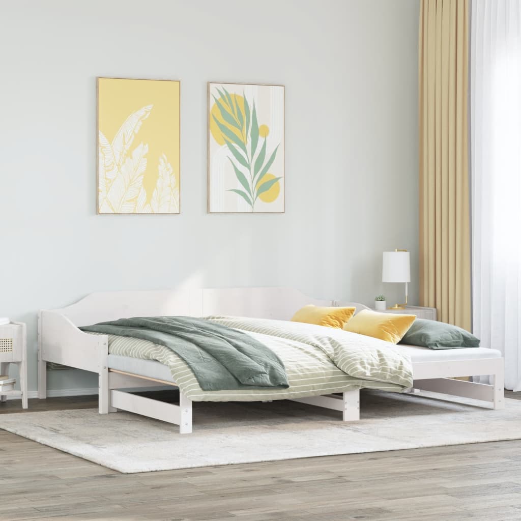 Lit de jour et lit gigogne sans matelas 90x190 cm bois massif - XIOS