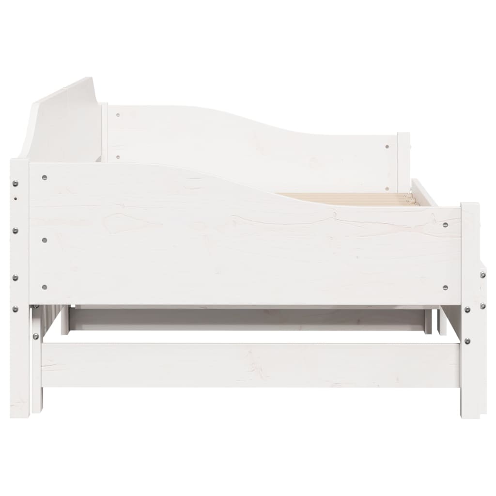 Lit de jour et lit gigogne sans matelas 90x190 cm bois massif - XIOS