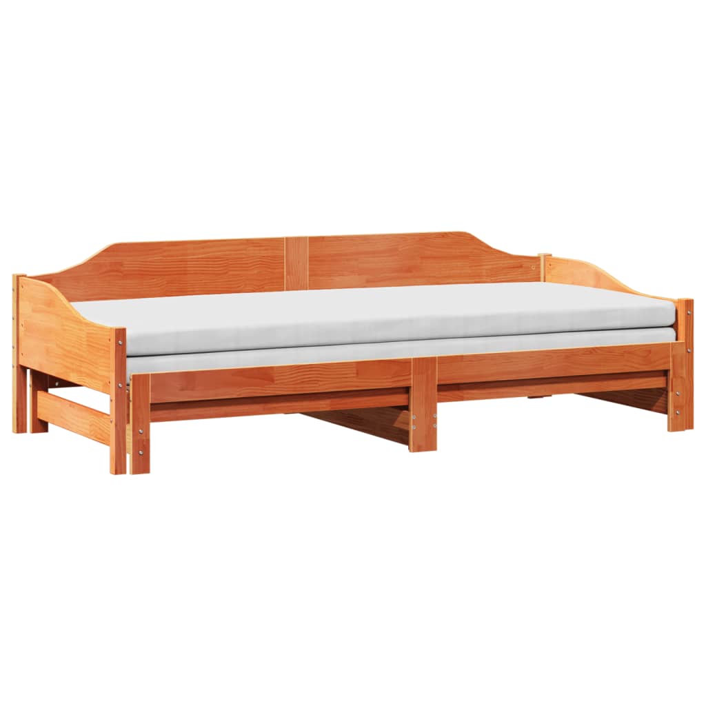 Lit de jour et lit gigogne sans matelas 90x190 cm bois massif - XIOS