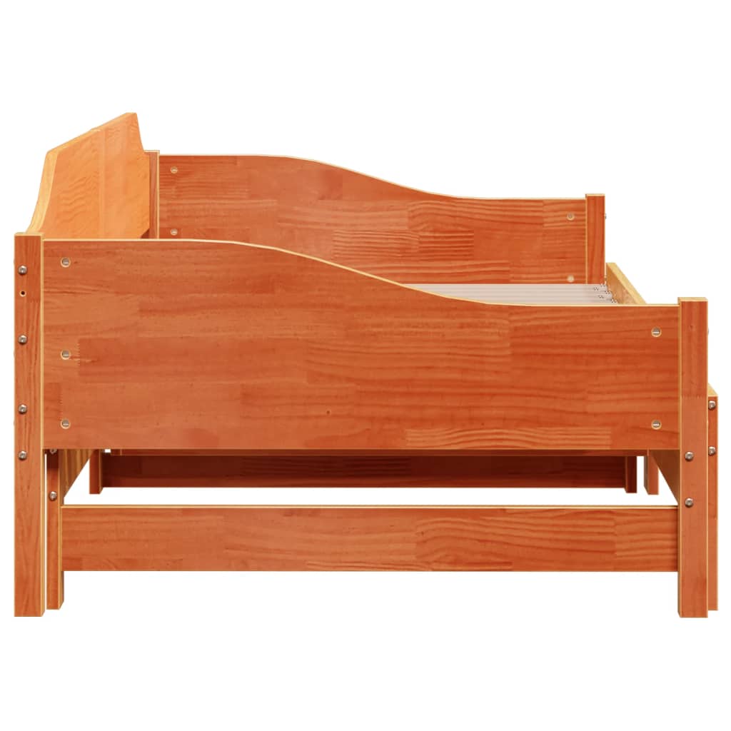 Lit de jour et lit gigogne sans matelas 90x190 cm bois massif - XIOS