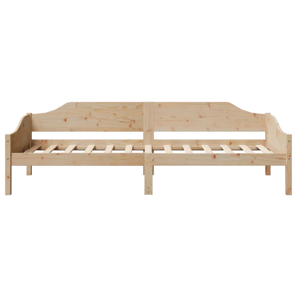 Cadre de lit sans matelas 90x190 cm bois de pin massif - XIOS