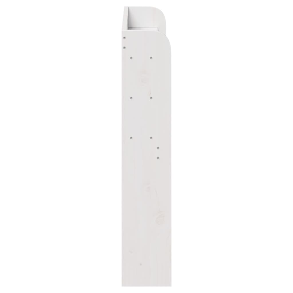 Tête de lit avec étagères blanc 100 cm bois massif de pin - XIOS