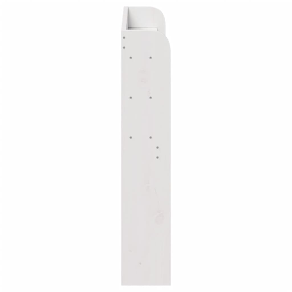 Tête de lit avec étagères blanc 75 cm bois massif de pin - XIOS