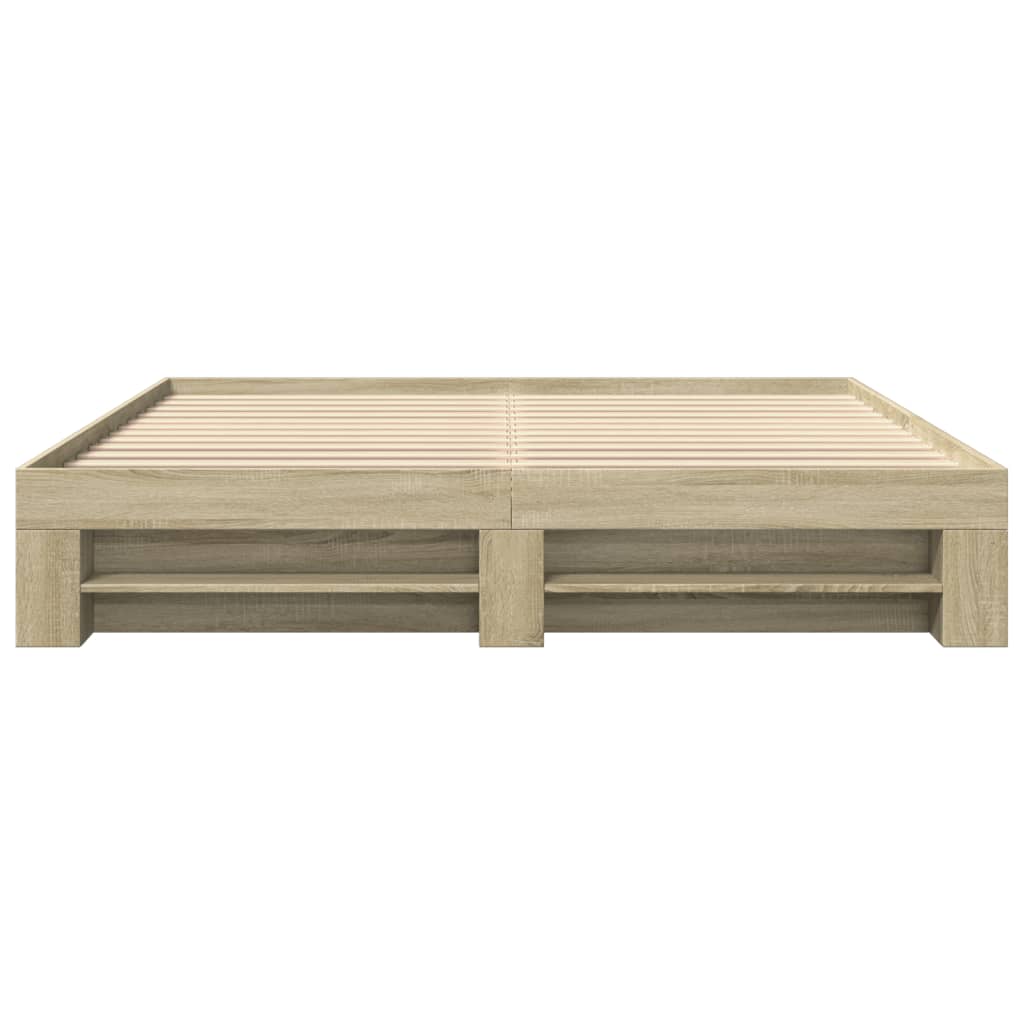 Cadre de lit sans matelas chêne sonoma 200x200 cm - XIOS