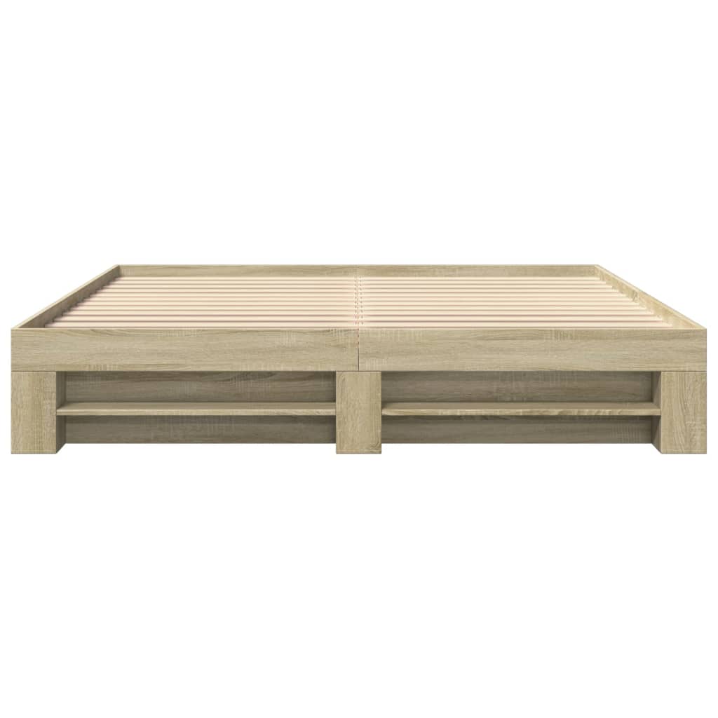 Cadre de lit sans matelas chêne sonoma 180x200 cm - XIOS